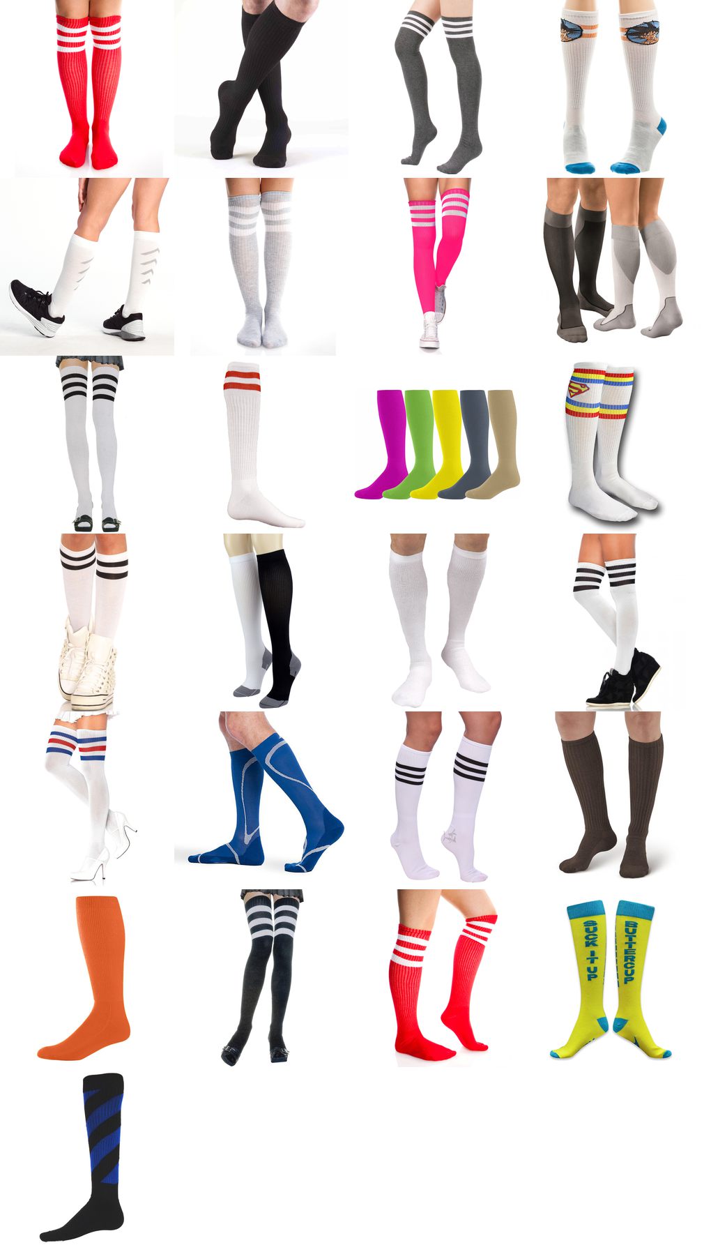 athletic high socks